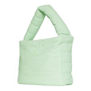 Rains Puffer Shoulder Bag in Mint Green